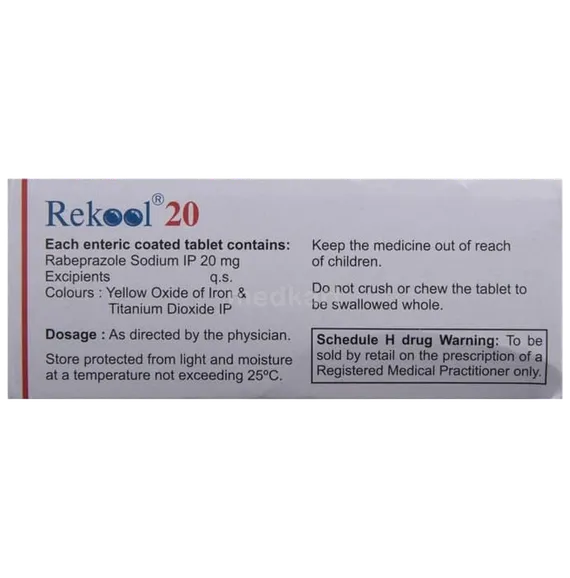 rekool 20mg tablet 15's